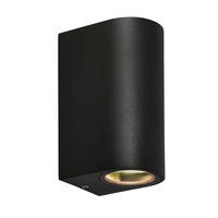 AUßENWANDLEUCHTE 6.5/9/15 cm   - Schwarz, Design, Metall (6.5/9/15cm)