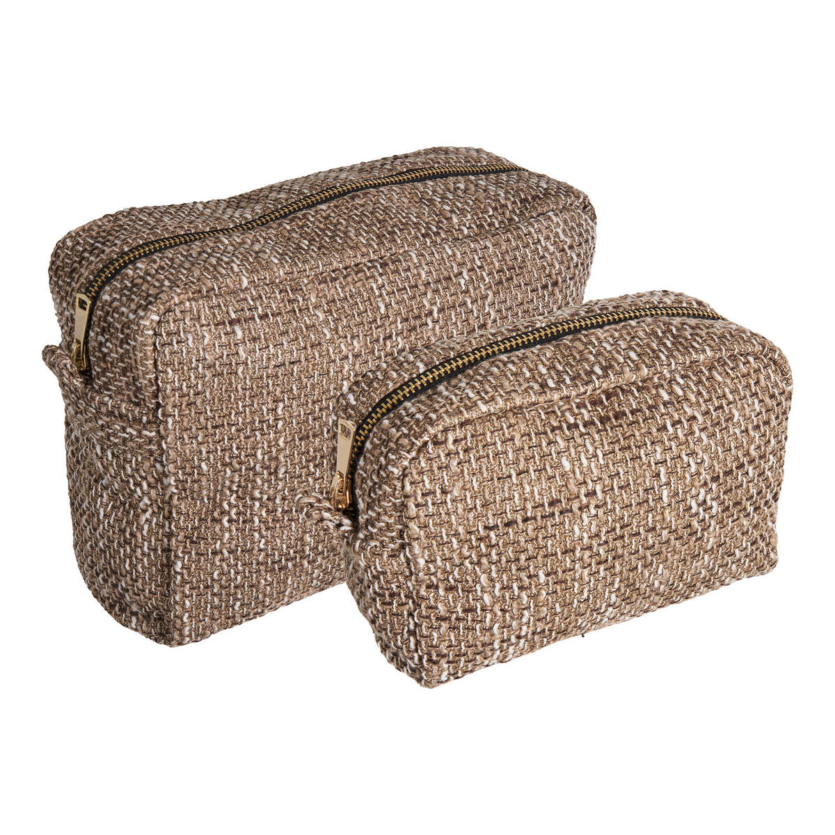 KOSMETIKTASCHENSET  - Braun, Design, Kunststoff