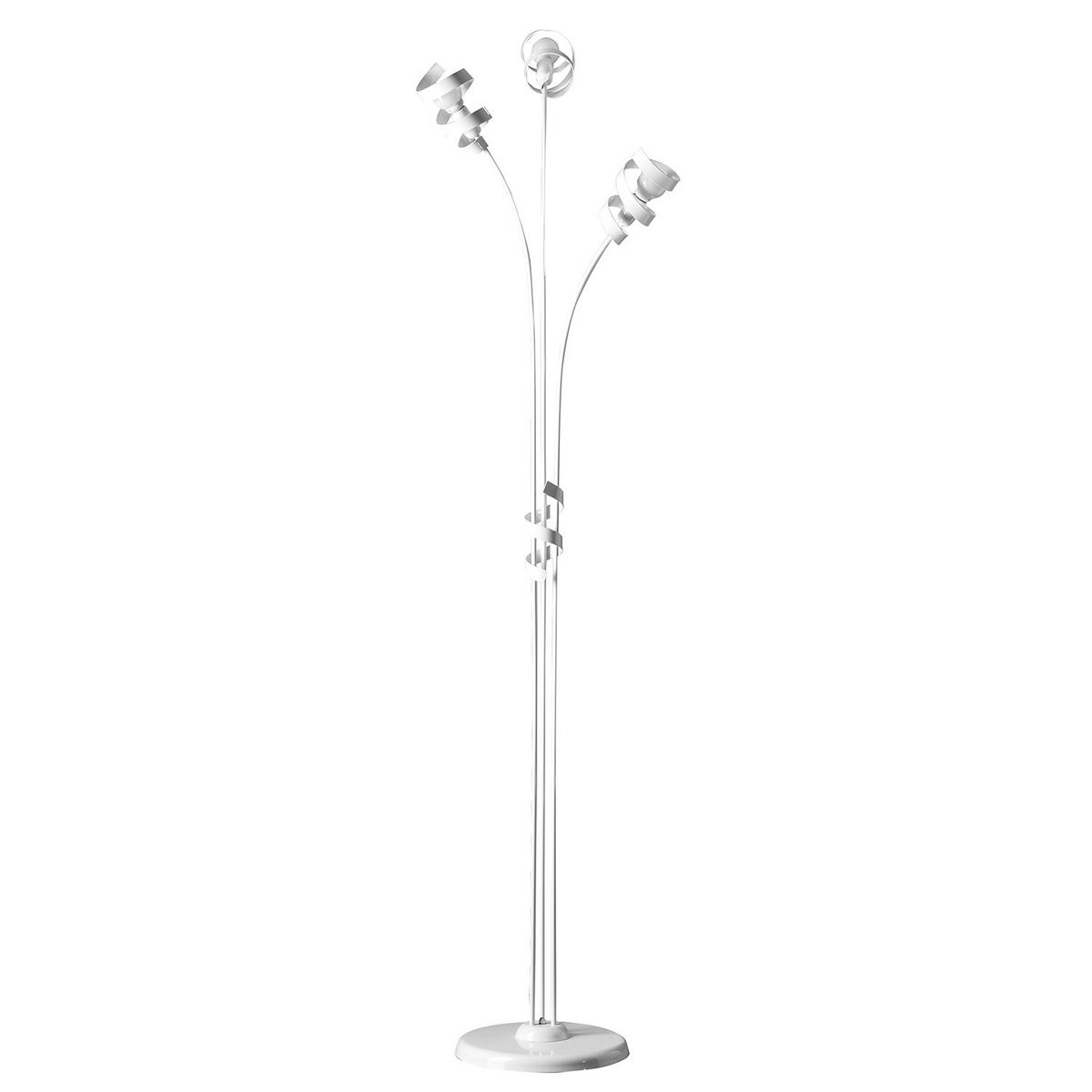 STOJACIA LAMPA, 55/190 cm  - biela, Design, kov (55/190cm)