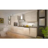 BLOK KUHINJA S APARATIMA  boje pijeska  - boje pijeska/boje aluminija, Basics, drvni materijal/drvo (330,0/216,0/60,0cm) - Xora