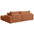 ECKSOFA  in Webstoff Orange  - Schwarz/Orange, KONVENTIONELL, Kunststoff/Textil (270/192cm) - Carryhome