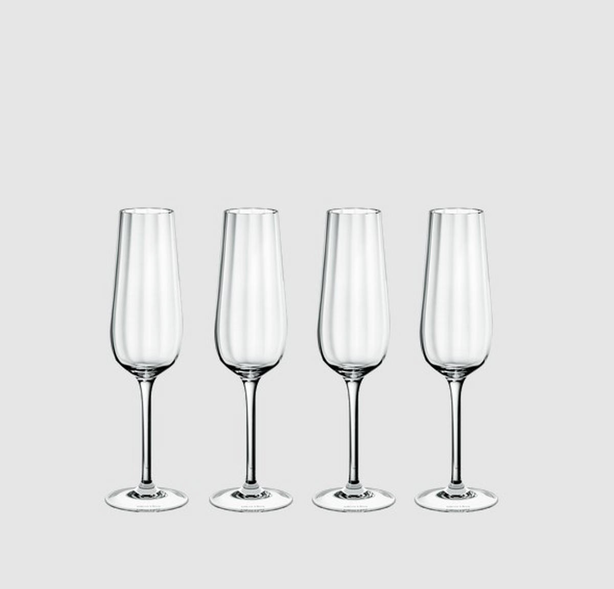 SEKTGLAS ROSE GARDEN 4-teilig  - Basics, Glas (7,2/25cm) - Villeroy & Boch