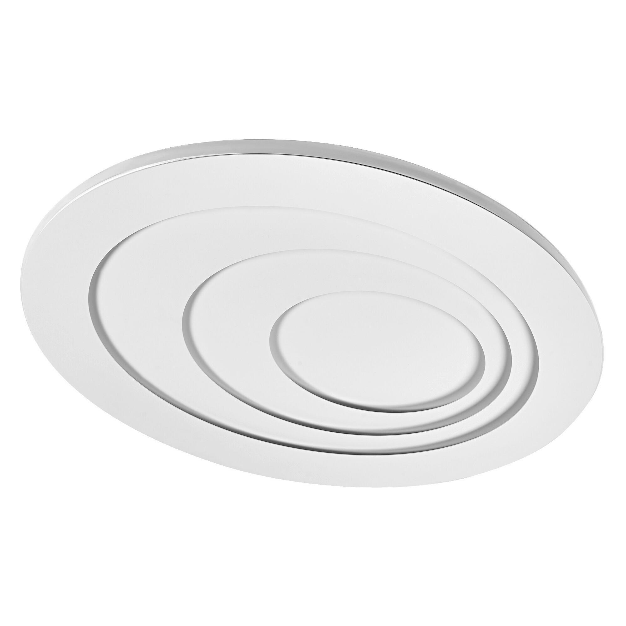 LED-DECKENLEUCHTE Orbis Spiral Oval 72/58/5,6 cm   - Weiß, Design, Kunststoff/Metall (72/58/5,6cm) - Osram