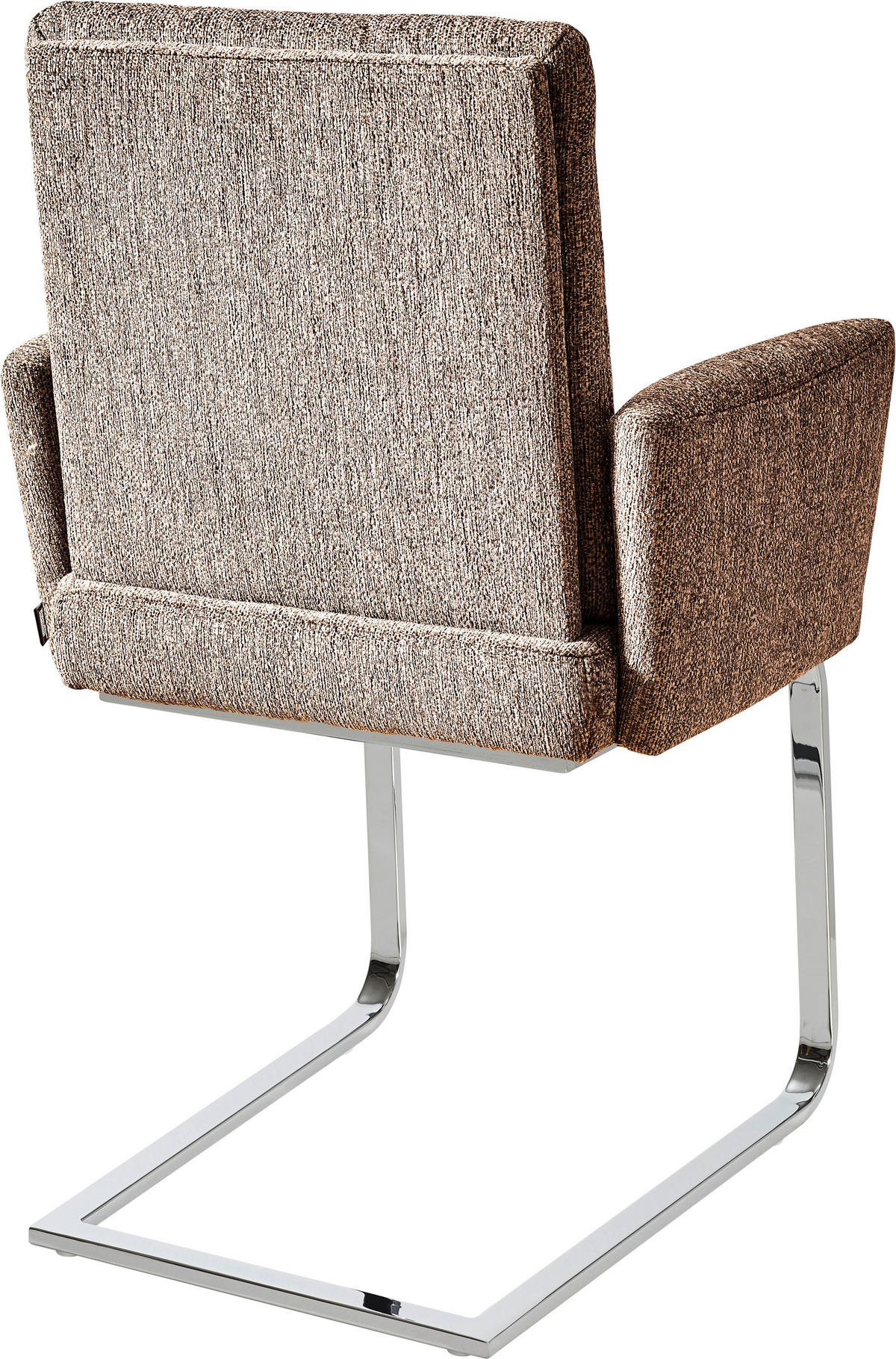 ARMLEHNSTUHL  in Stahl Flachgewebe  - Chromfarben/Orange, Design, Textil/Metall (60/92/60cm) - Dieter Knoll
