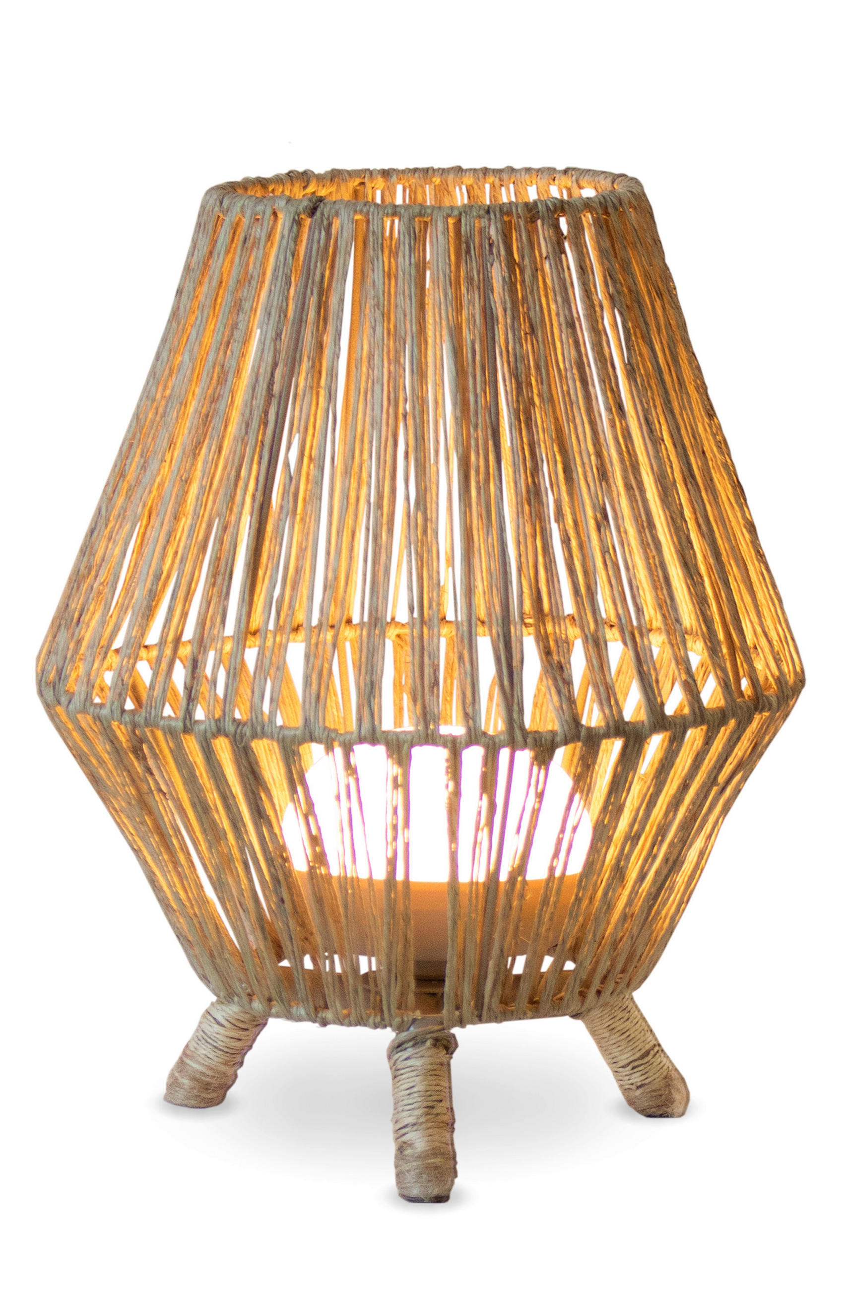 LED-AUßENLEUCHTE Sisine 25.5/32.5/25.5 cm   - Natur, Naturmaterialien (25.5/32.5/25.5cm) - Newgarden