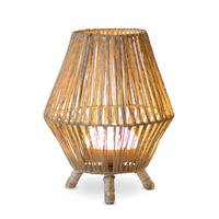 LED-AUßENLEUCHTE Sisine 25.5/32.5/25.5 cm   - Natur, Naturmaterialien (25.5/32.5/25.5cm) - Newgarden