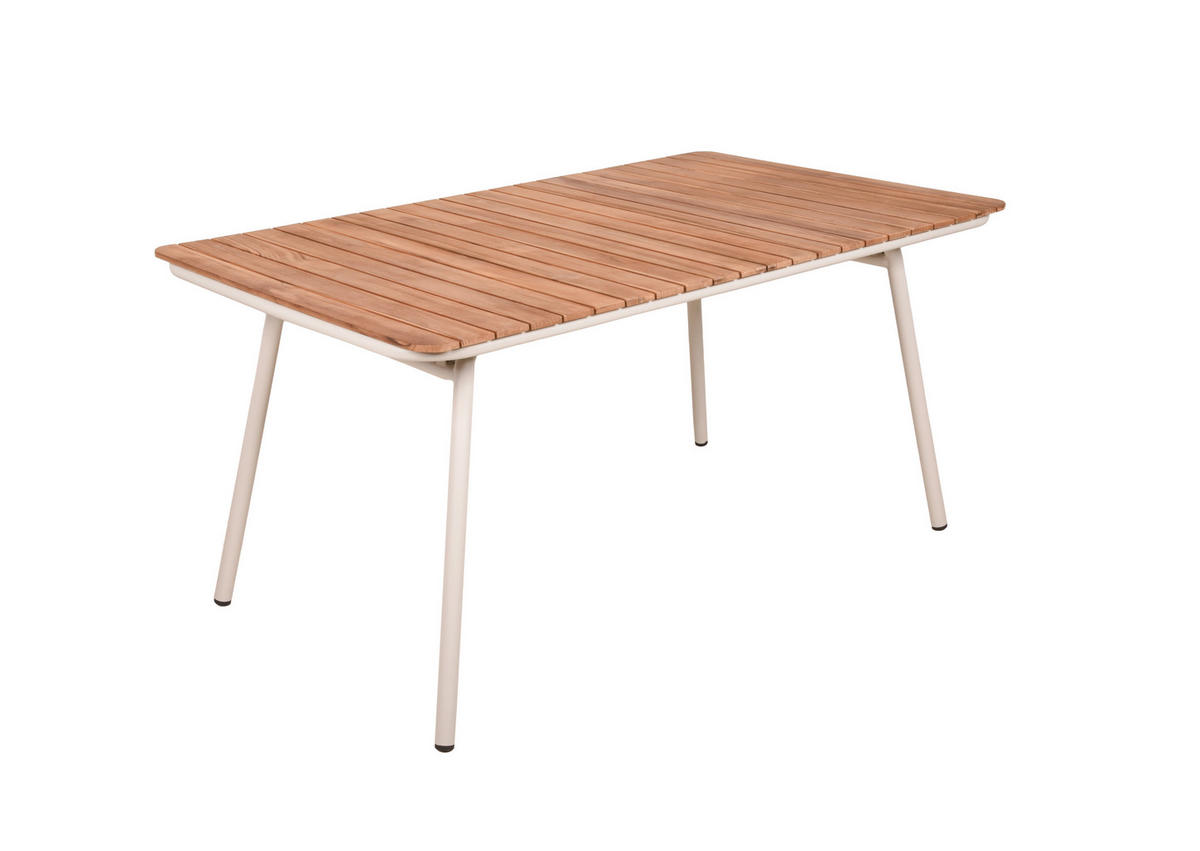 GARTENTISCH 150/90/74 cm Holz, Metall rechteckig  - Braun, Basics, Holz/Metall (150/90/74cm) - Gardenson