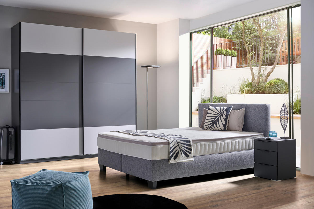 MONTAGEPAKET   - Schwarz, KONVENTIONELL, Kunststoff/Metall (225/242cm) - Hom`in