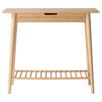 KONSOLENTISCH Holz 90/35/80 cm   - Naturfarben/Nickelfarben, Romantik / Landhaus, Holz (90/35/80cm) - MID.YOU