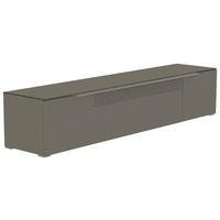 LOWBOARD Grau, Alufarben  210/43/45 cm  - Alufarben/Grau, Design, Glas/Holzwerkstoff (210/43/45cm) - Moderano
