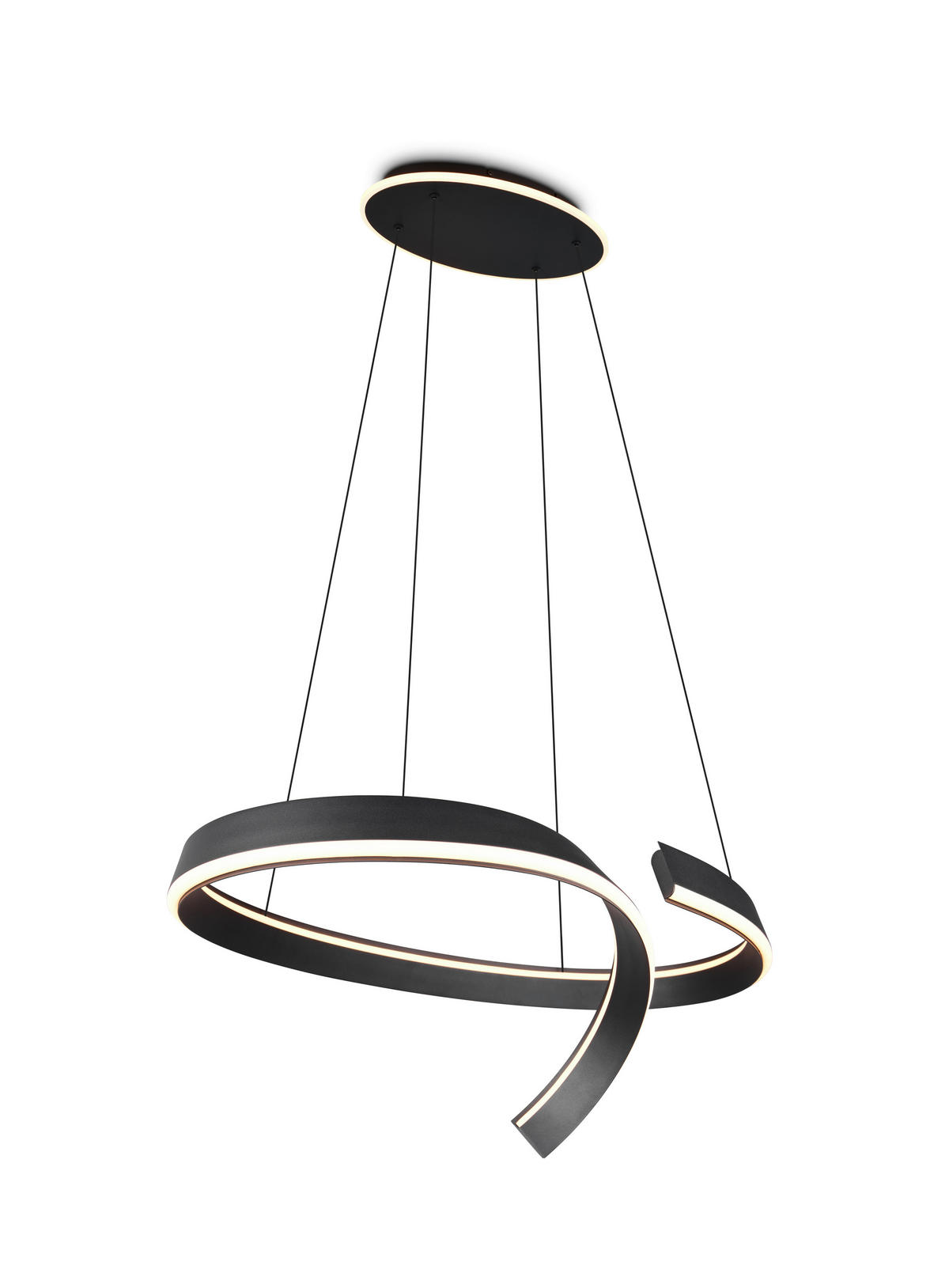 LED-HÄNGELEUCHTE CIRONDA 81/200/55 cm  - Schwarz, Design, Metall (81/200/55cm) - Cinque