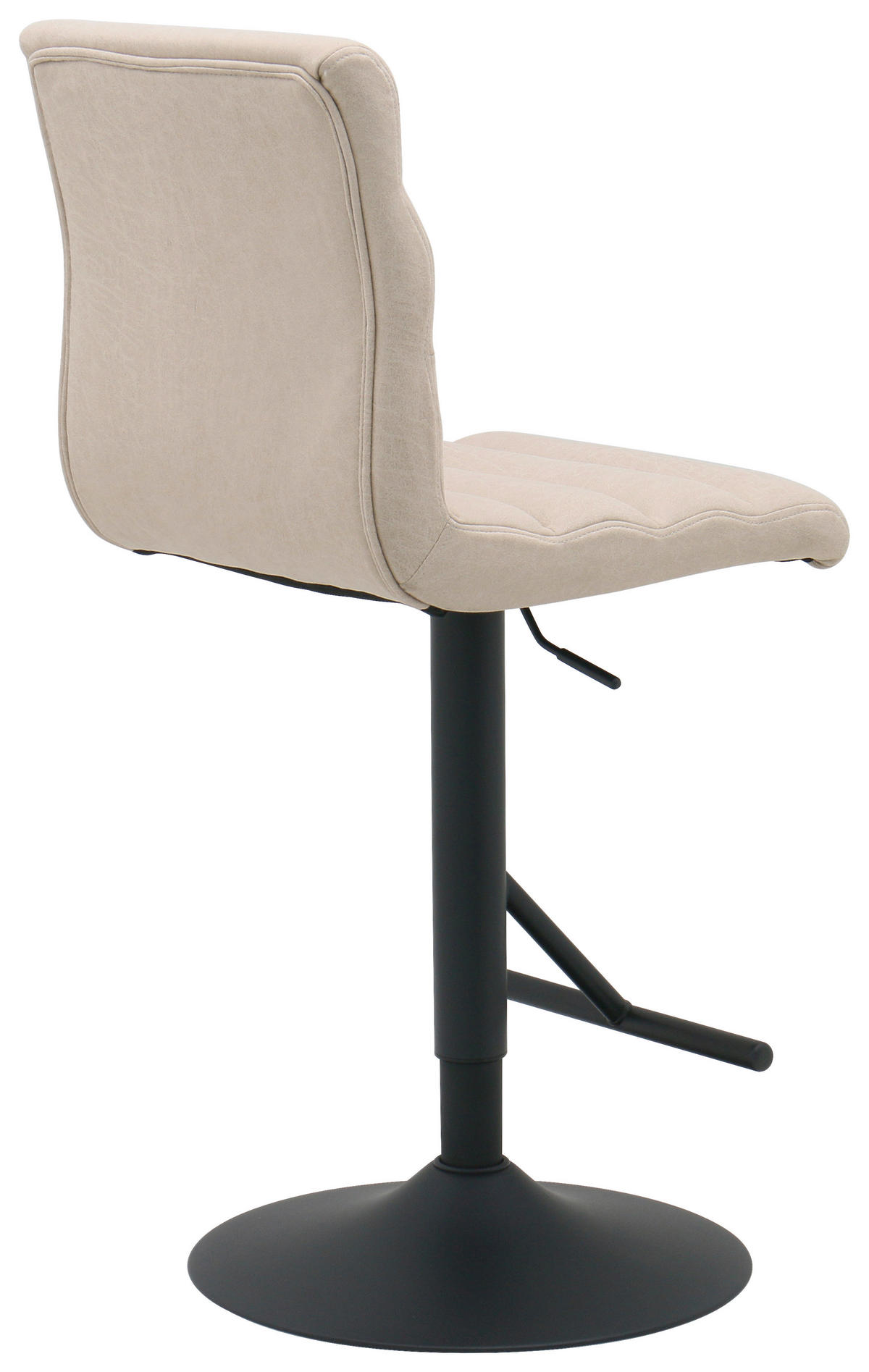 BARHOCKER in Schwarz, Beige  - Beige/Schwarz, MODERN, Textil/Metall (42/99.5/53cm) - Livetastic