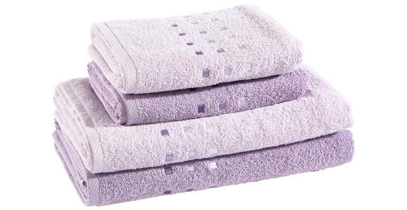FROTTIERSET Lila 4-teilig - Lila, Textil (50/100cm) - Esposa