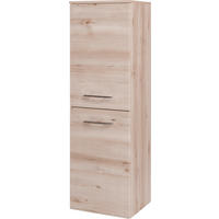 MIDISCHRANK 40/130/35 cm  - Chromfarben/Buchefarben, KONVENTIONELL, Holzwerkstoff/Metall (40/130/35cm) - Xora