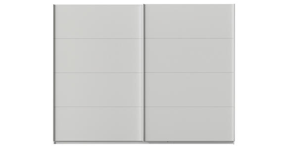 SCHWEBETÜRENSCHRANK  in Seidengrau  - Seidengrau/Alufarben, KONVENTIONELL, Holzwerkstoff/Metall (271/229/62cm) - Xora