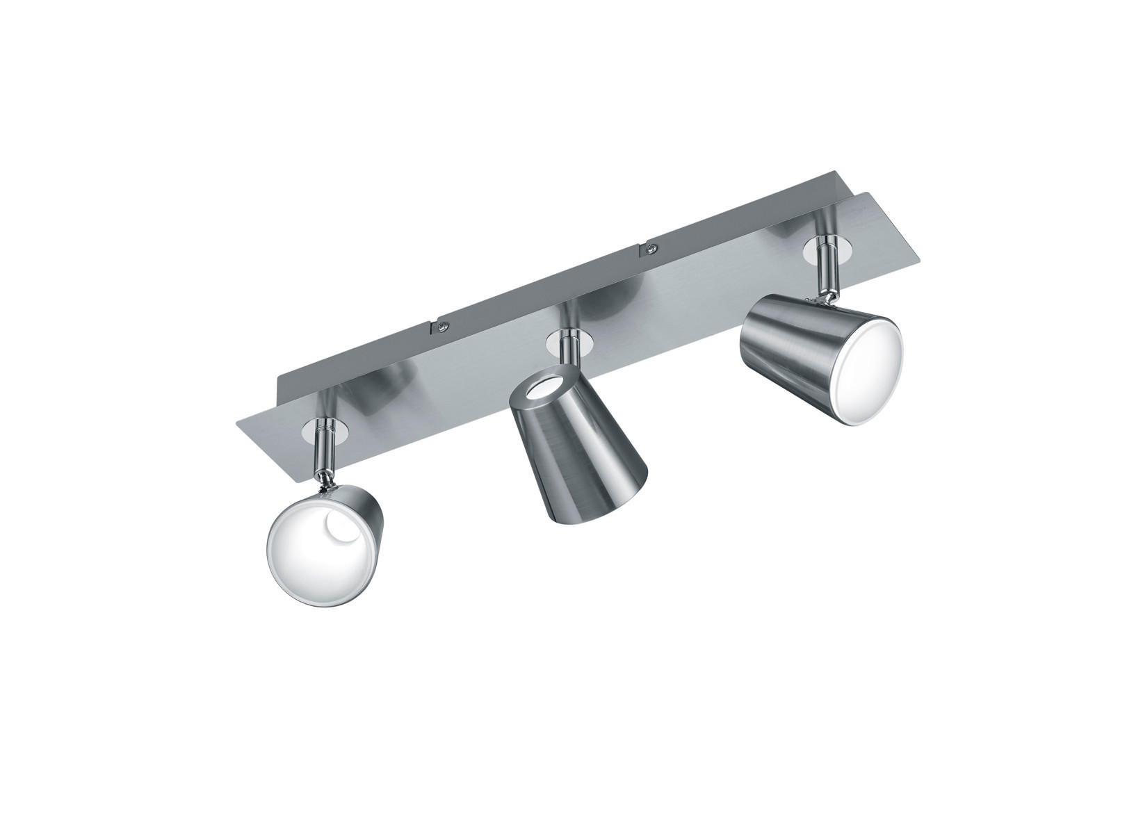 LED-DECKENSTRAHLER Narcos 45/16/7,5 cm   - Chromfarben/Nickelfarben, Design, Kunststoff/Metall (45/16/7,5cm) - Trio Leuchten