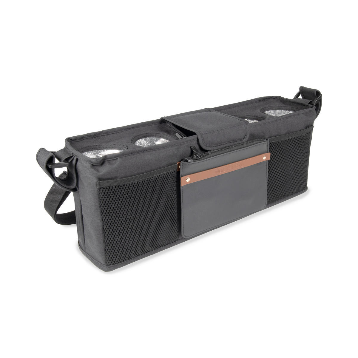 BUGGY-ORGANIZER Parent Console  - Schwarz, Basics, Textil (13.34/59.69cm) - WONDERFOLD