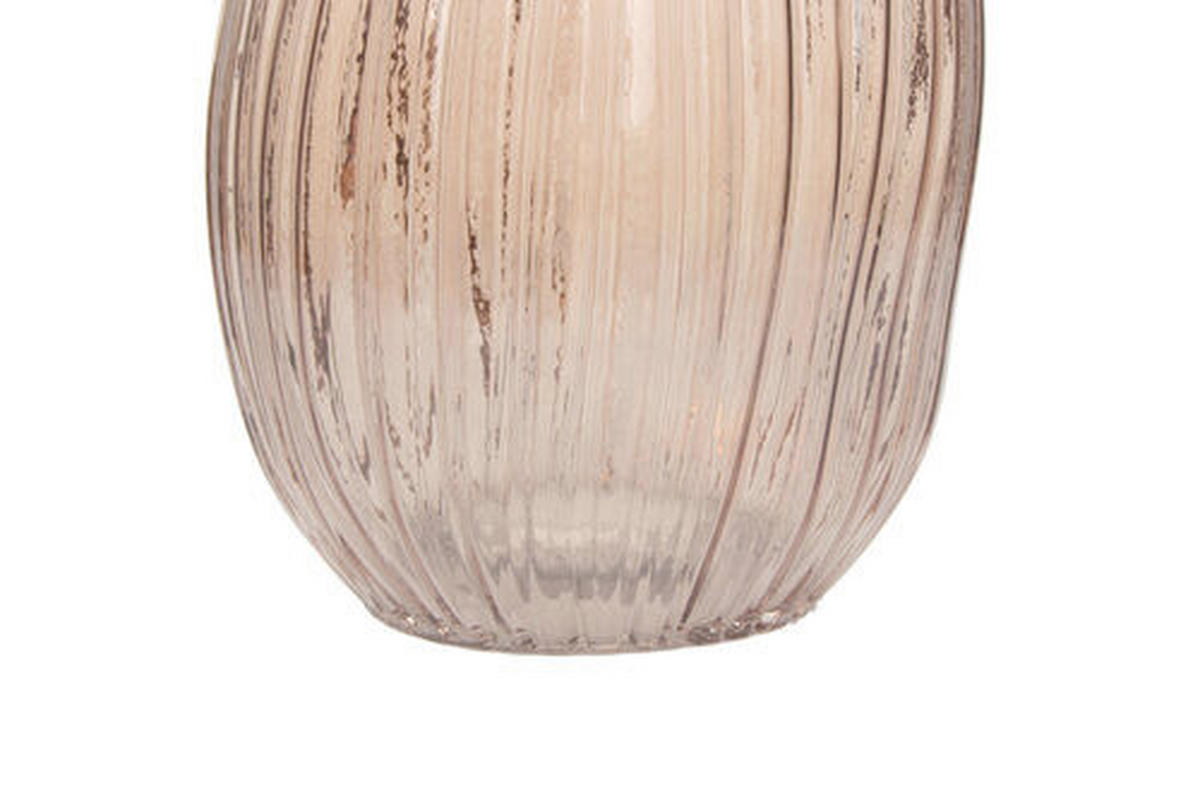 VAS  - gammelrosa, Modern, glas (16/25/18cm) - Kayoom