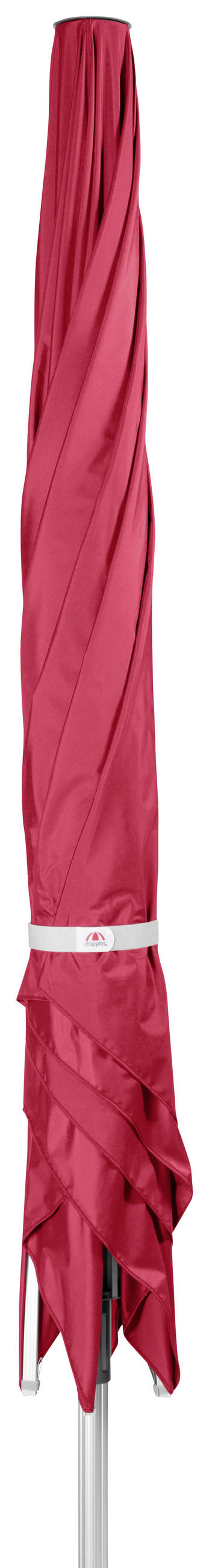 SONNENSCHIRM 400x400 cm Rot  - Rot/Alufarben, Basics, Textil/Metall (400/400cm) - Doppler