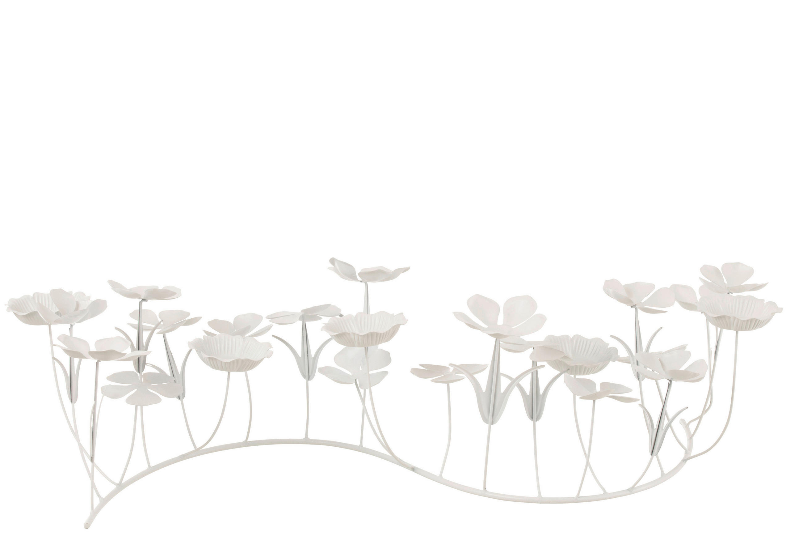 DEKOBLUME - Weiss, Basics, Metall (79/32,5/20cm)