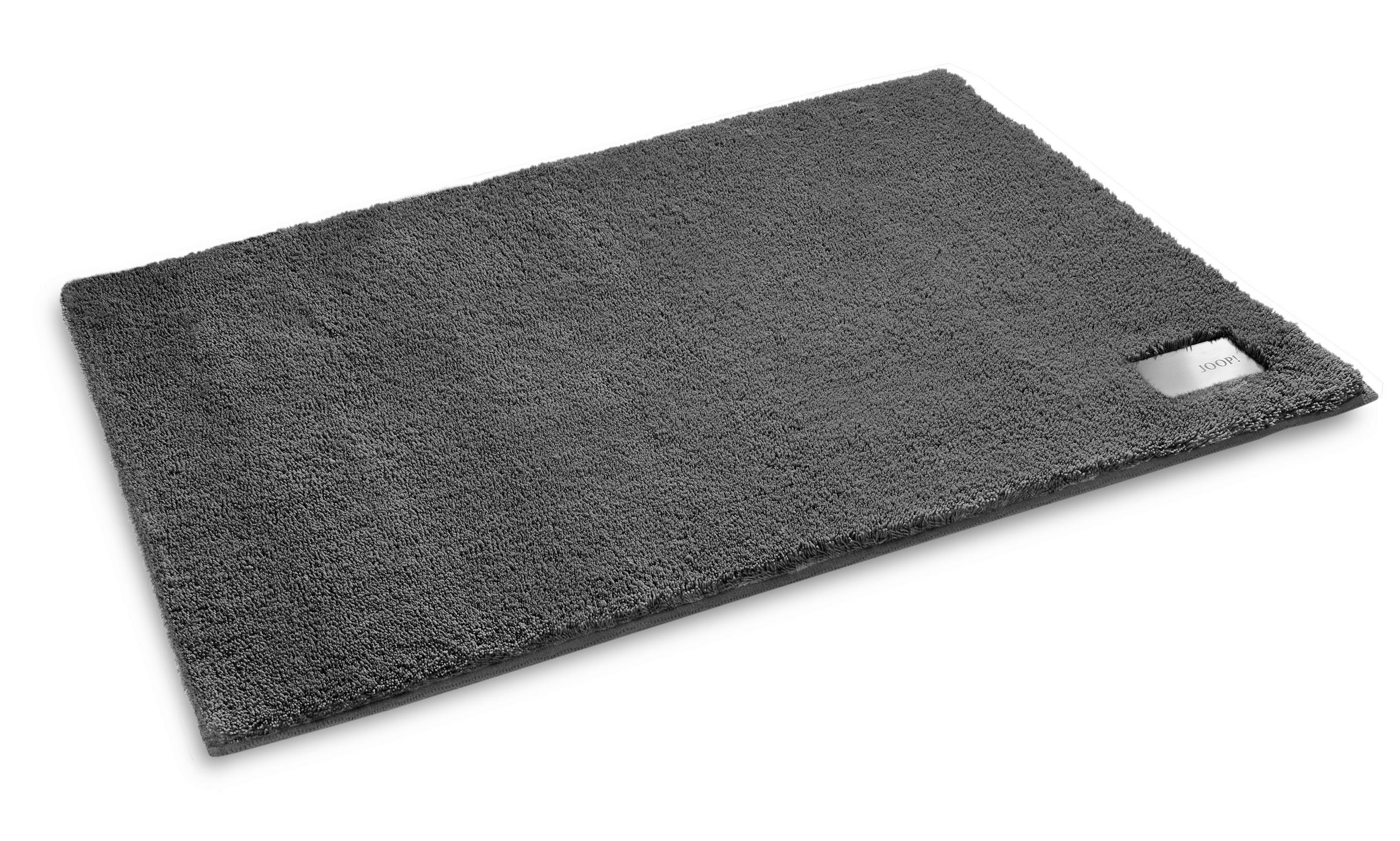BADTEPPICH Anthrazit, Dunkelgrau 50/60 cm  - Dunkelgrau/Anthrazit, Basics, Kunststoff/Textil (50/60cm) - Joop!
