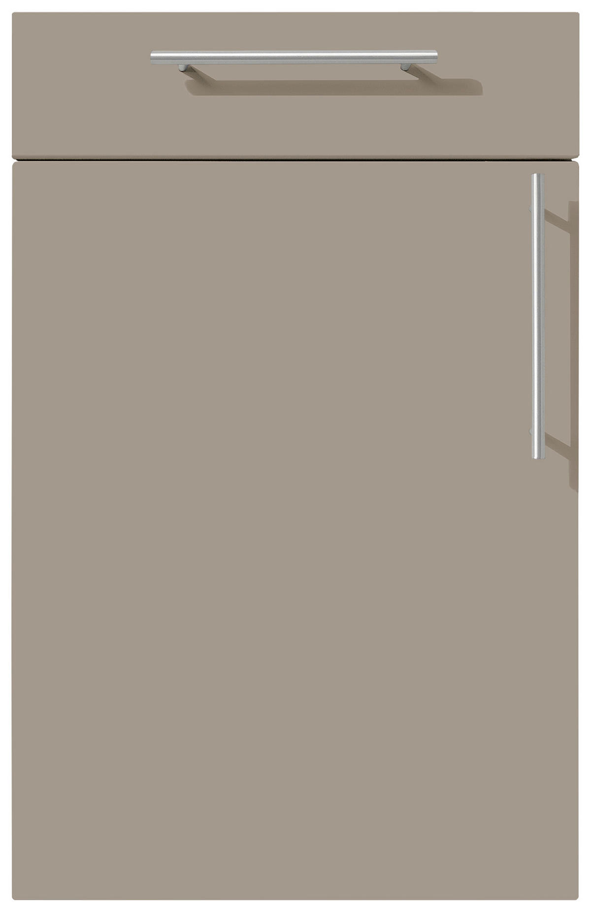 EINBAUKÜCHE SILVIA  - Sandfarben, Design, Holzwerkstoff - Novel