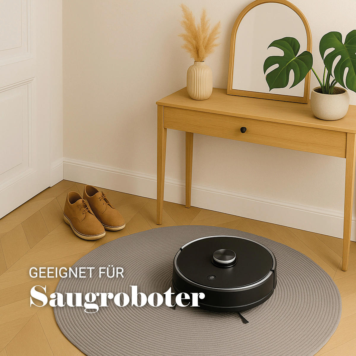 WEBTEPPICH 120 cm Paris Grau rund  - Grau, Basics, Textil (120cm) - Astra