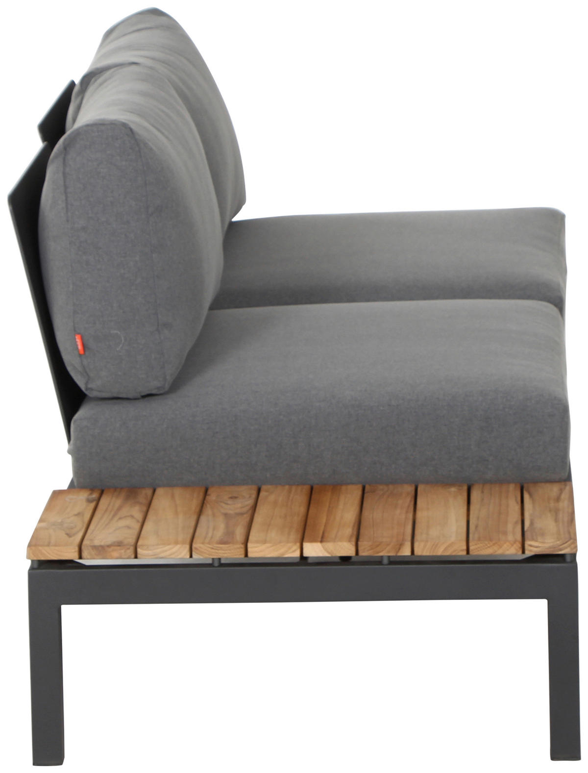 LOUNGESOFA  - Anthrazit/Grau, MODERN, Holz/Textil (172/70/84cm) - Siena Garden