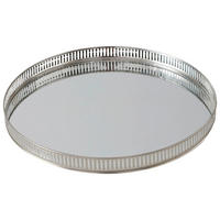 DEKOTABLETT 34,8/3 cm    - Silberfarben, Basics, Metall (34,8/3cm)