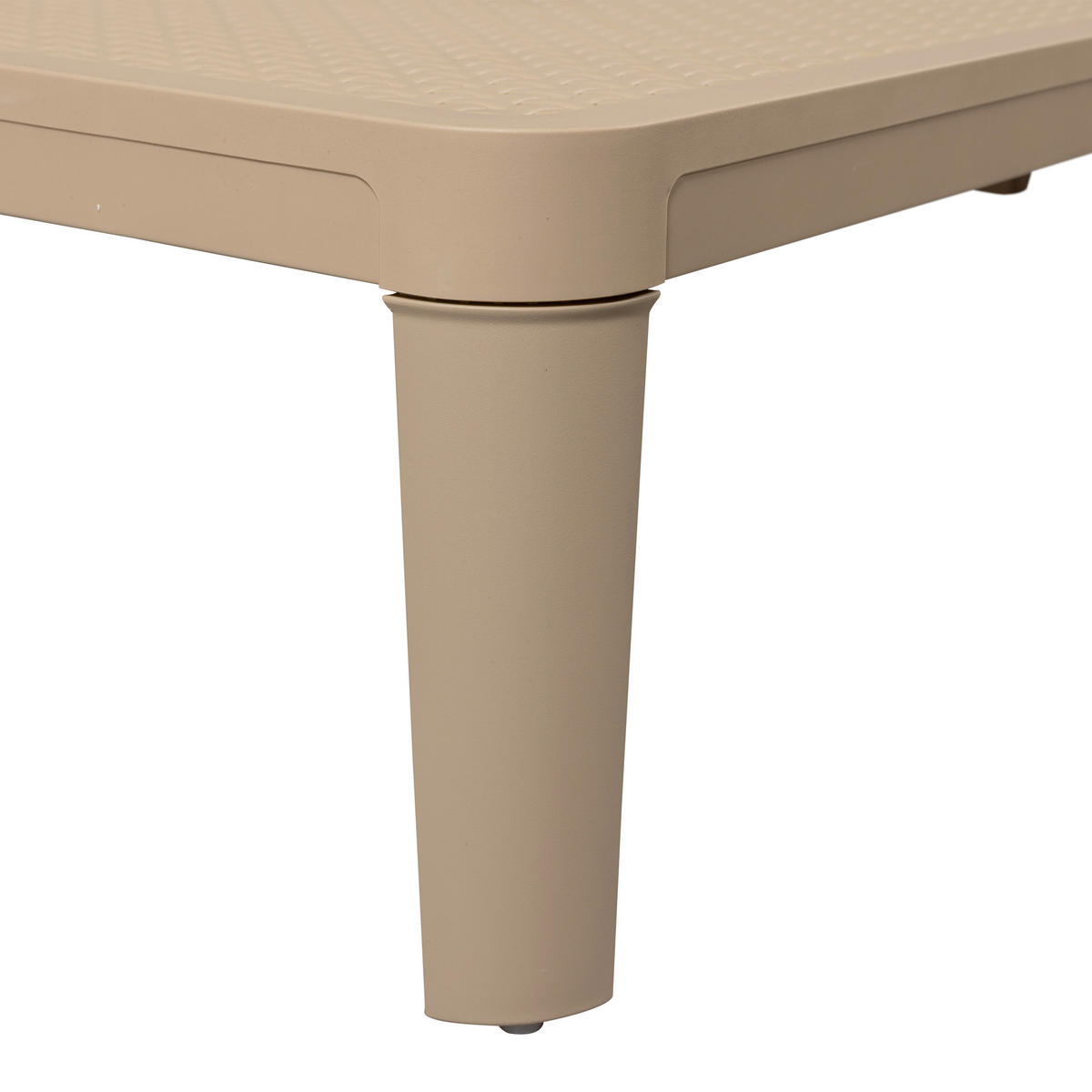 GARTENLIEGE 55/29/191 cm  - Sandfarben, Design, Kunststoff (55/29/191cm) - Livetastic