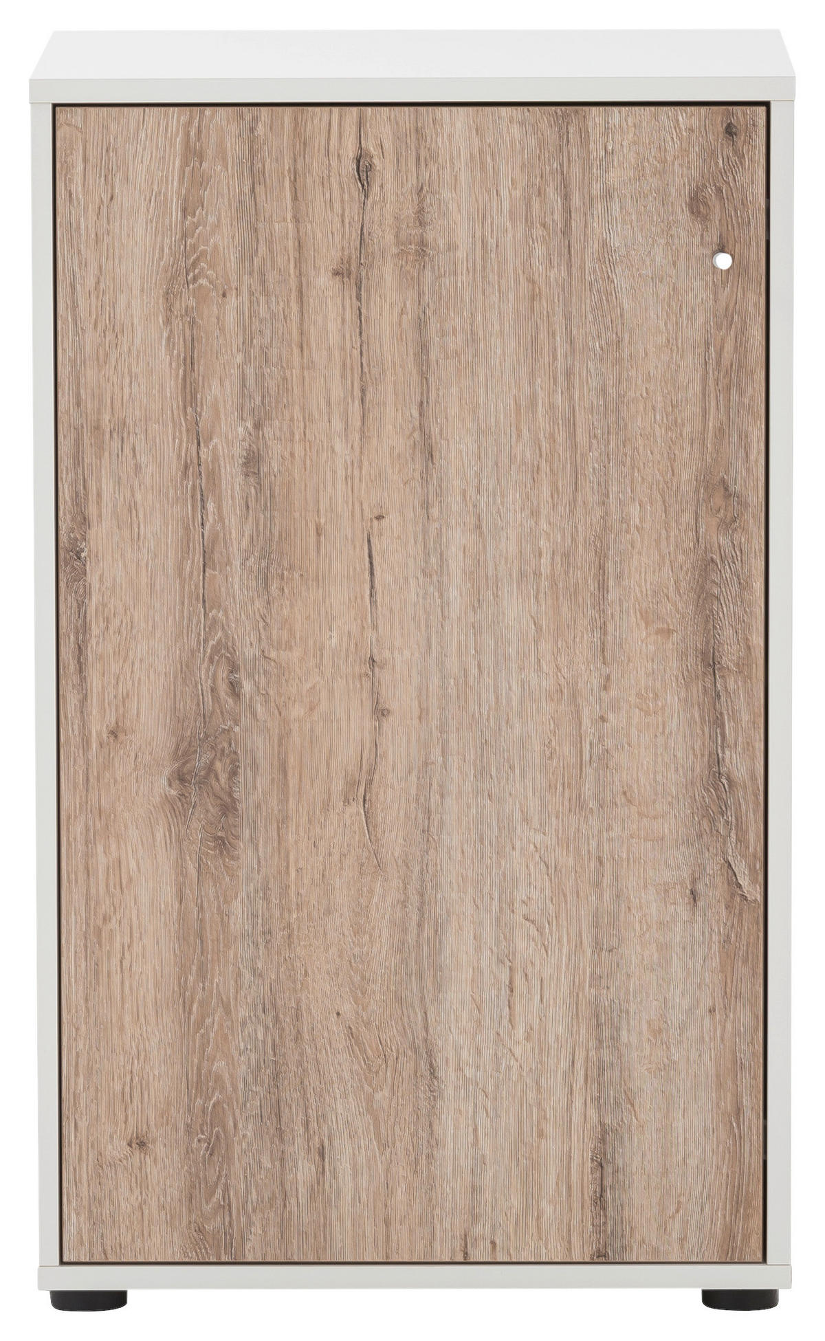 AKTENSCHRANK 50,9/83,6/41 cm  - Wildeiche/Weiß, MODERN, Holzwerkstoff (50,9/83,6/41cm) - MID.YOU