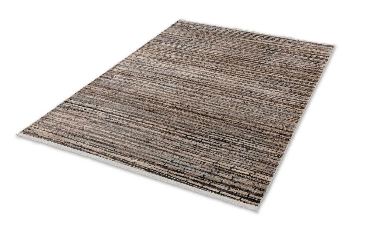 WEBTEPPICH Wohnzimmer 80/150 cm Castello Braun, Grau, Goldfarben rechteckig  - Goldfarben/Braun, Design, Textil (80/150cm) - Astra