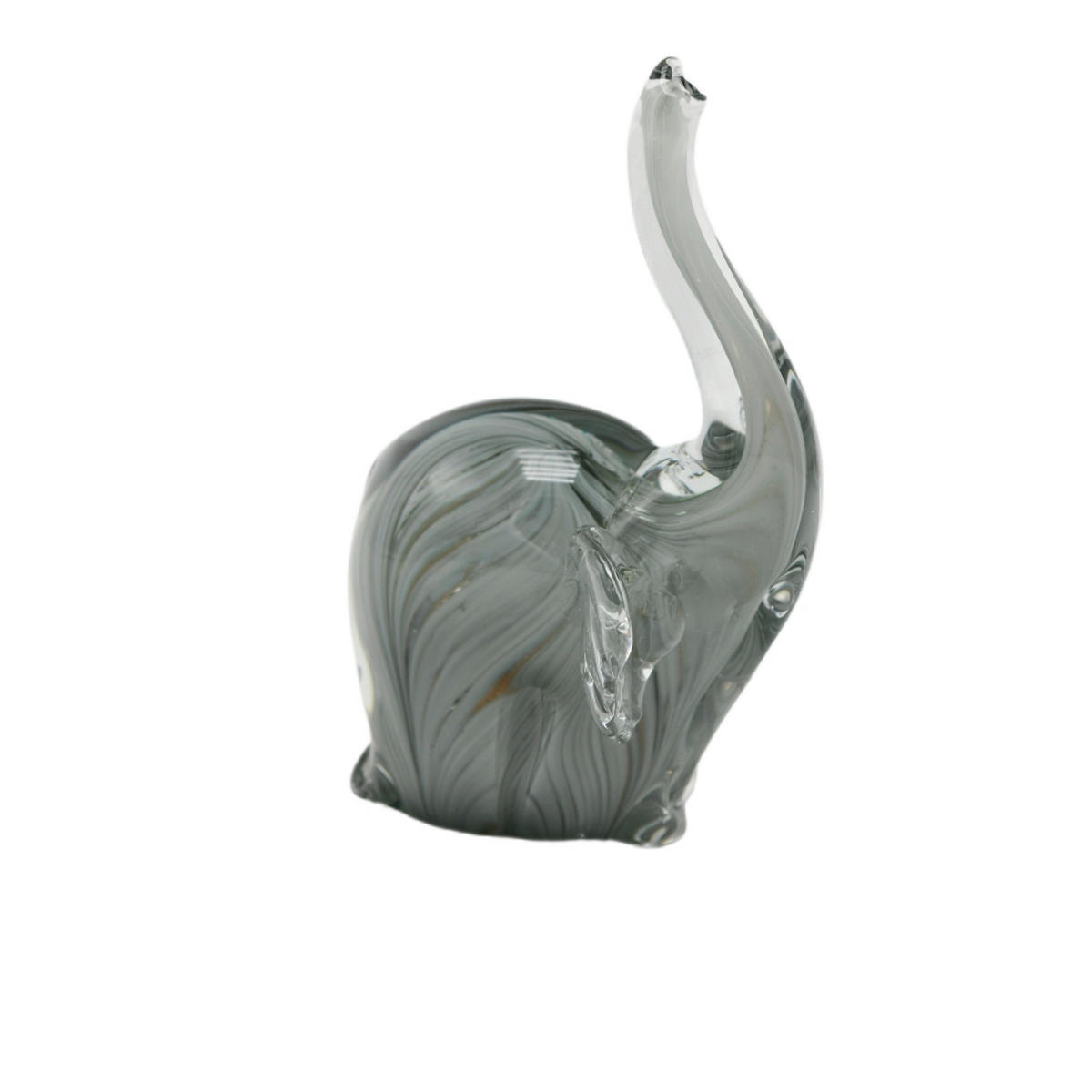 DEKORAČNÝ SLON - sivá, Basics, sklo (12,5/20,5/11,5cm) - Ambia Home