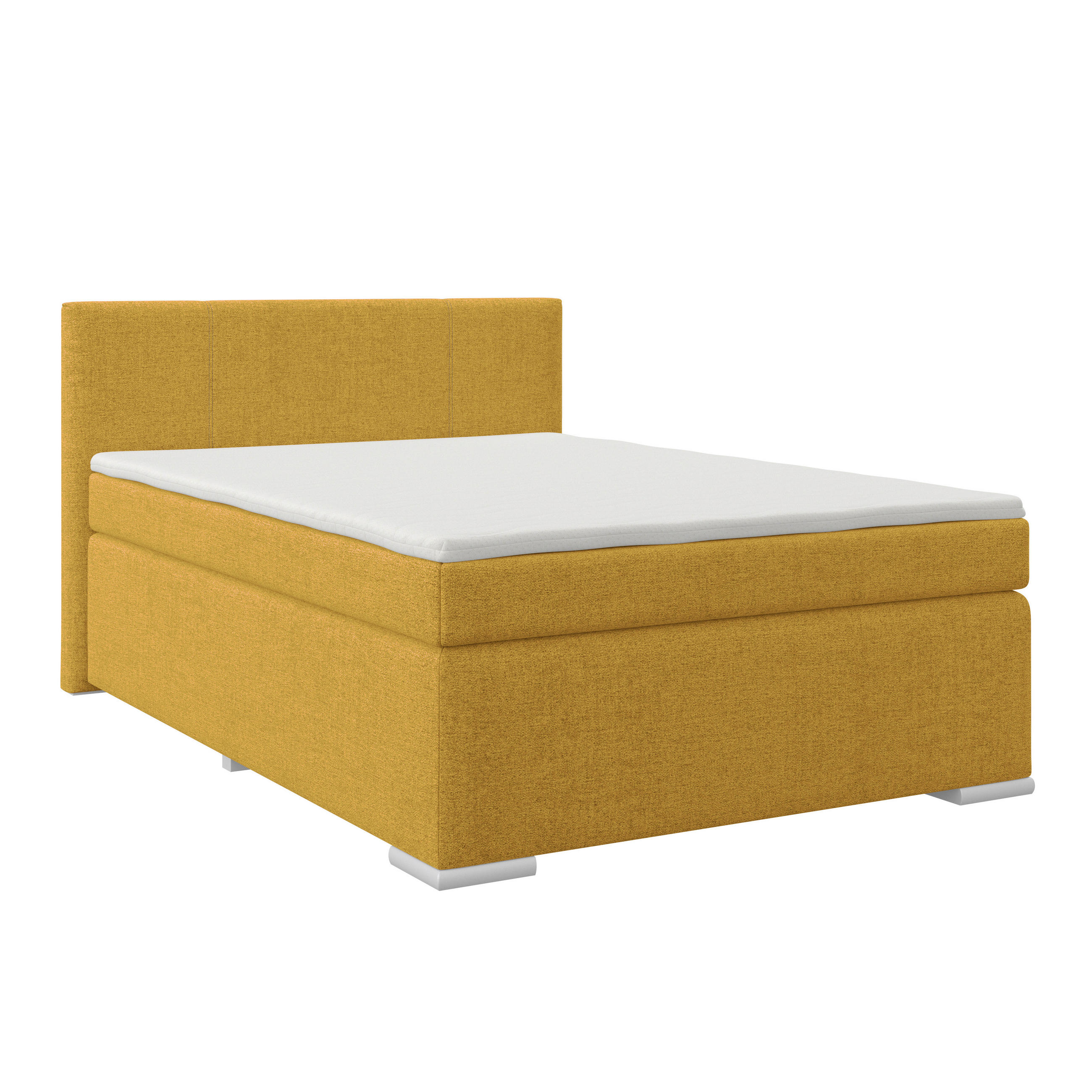 BOXSPRINGBETT 140/200 cm  in Goldfarben  - Goldfarben/Alufarben, Basics, Kunststoff/Textil (140/200cm) - Boxxx