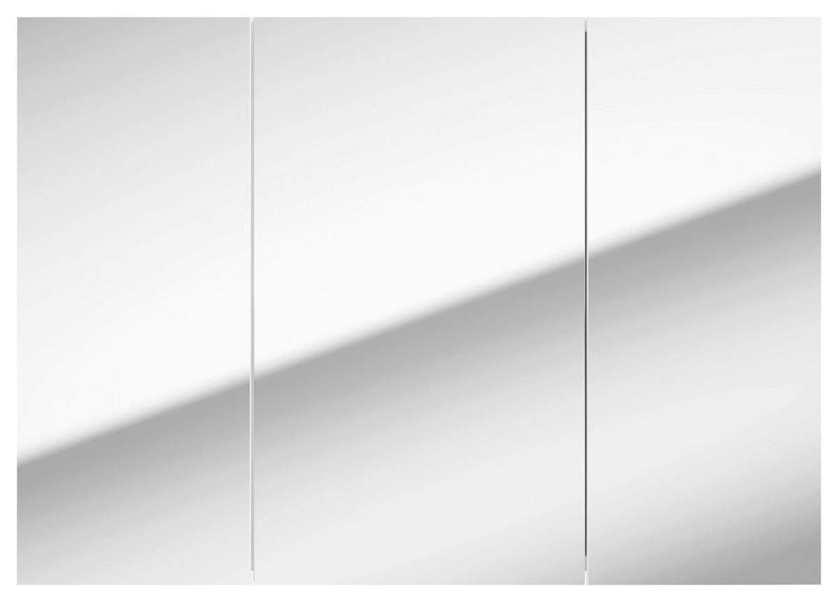SPIEGELSCHRANK 85/60/15 cm  - Weiß, Basics, Glas/Holzwerkstoff (85/60/15cm) - MID.YOU