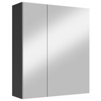 SPIEGELSCHRANK 60/70/20 cm  - Schwarz, MODERN, Glas/Holzwerkstoff (60/70/20cm) - MID.YOU