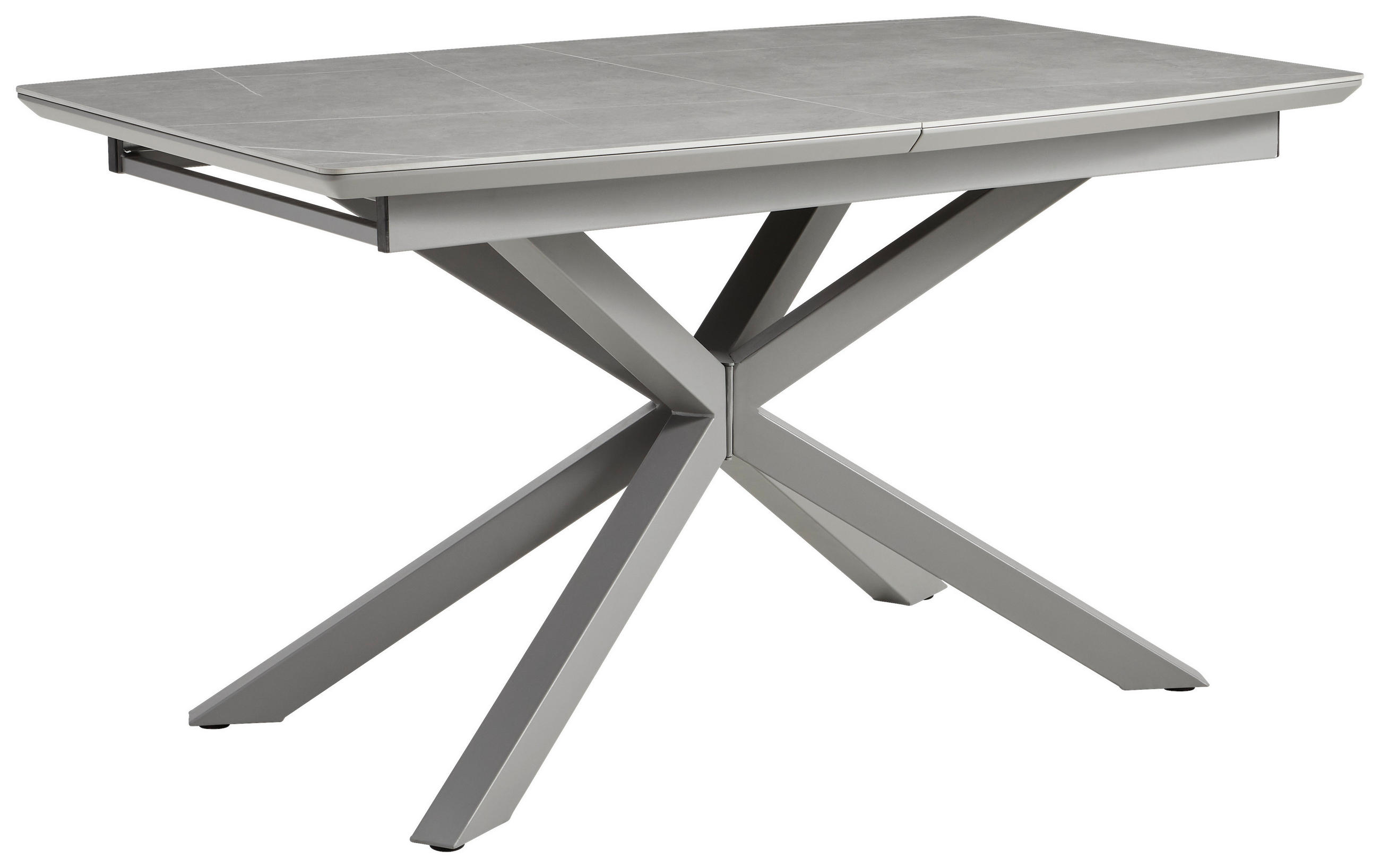 ESSTISCH 140-190/89/76 cm Nachbildung  Metall, Keramik, Holzwerkstoff ausziehbar rechteckig Grau  - Grau, MODERN, Keramik/Holzwerkstoff (140-190/89/76cm) - MID.YOU