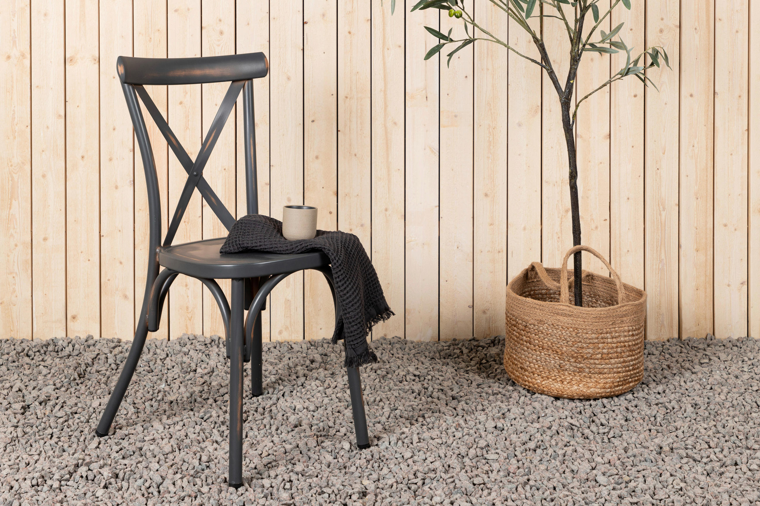 UTESTOLAR SET i metall svart  - svart, Klassisk, metall (48/88/48cm) - Gardenson