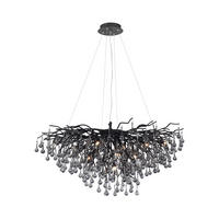 LUSTER, 100/50/250 cm  - čierna, Design, kov/plast (100/50/250cm) - Paul Neuhaus