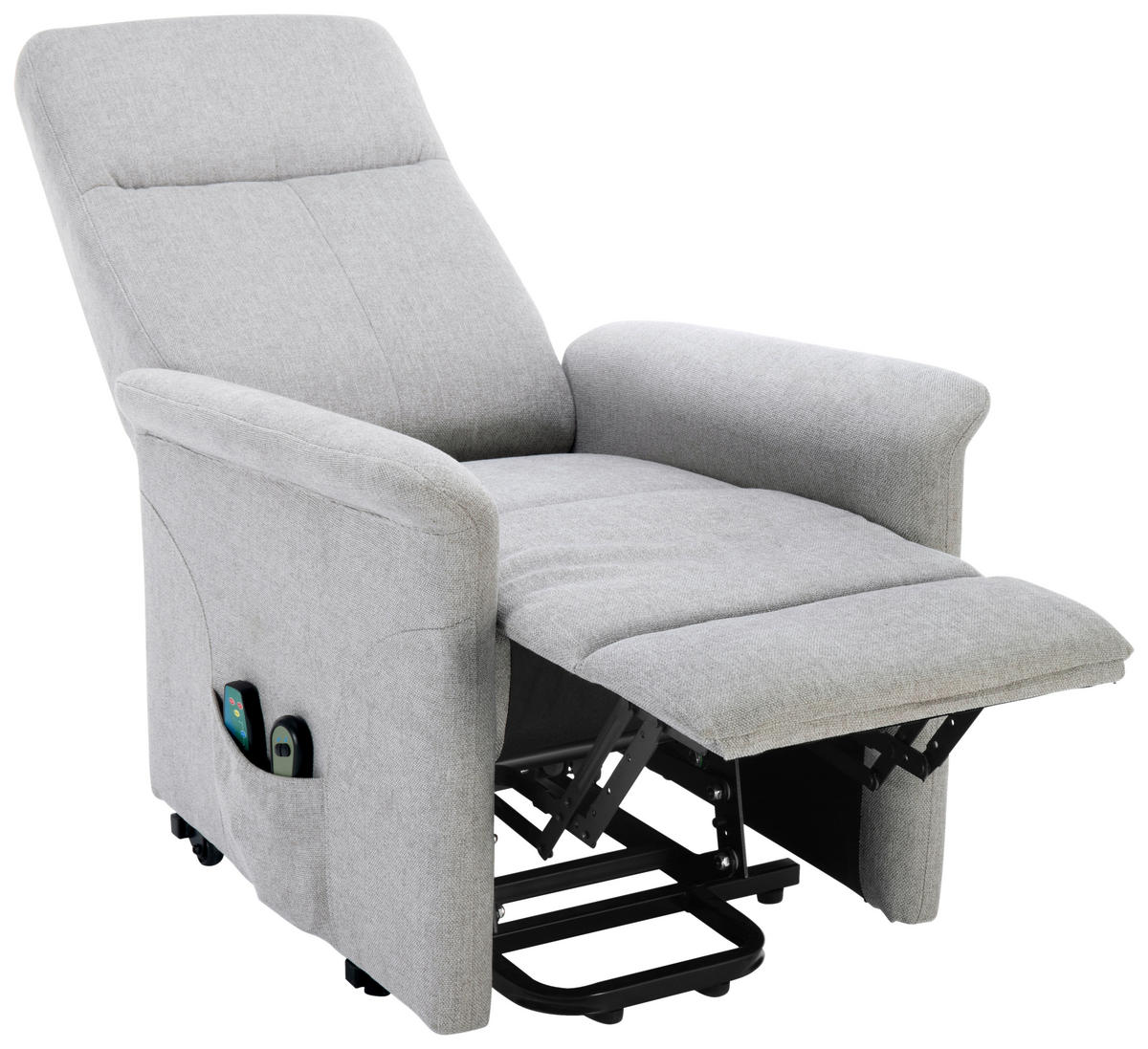 MASSAGESESSEL in Mikrofaser Greige  - Greige/Schwarz, KONVENTIONELL, Kunststoff/Textil (72/102/86cm) - MID.YOU