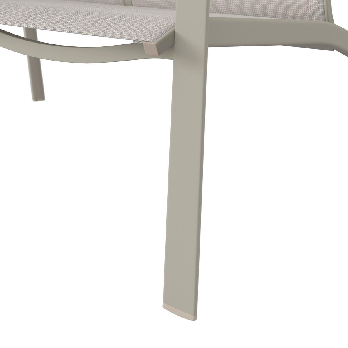 GARTENSET Webstoff Aluminium  - Beige/Weiß, MODERN, Textil/Metall (67/122/53/82/82/35/72/72/103cm) - Ambia Garden