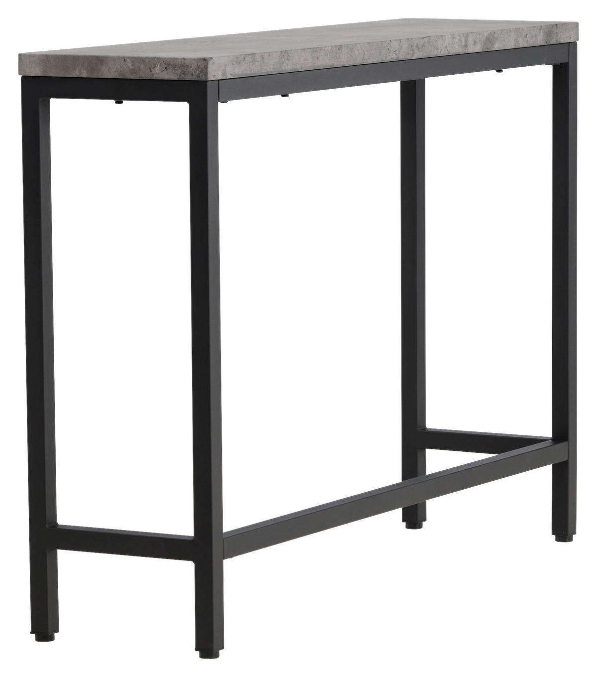 BEISTELLTISCH 110/30/80 cm Schwarz, Grau rechteckig  - Schwarz/Grau, Design, Holzwerkstoff/Metall (110/30/80cm) - Livetastic