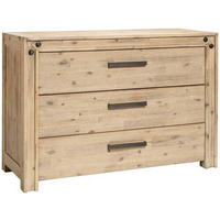 KOMMODE 120/81/46 cm  in Akaziefarben  - Braun/Akaziefarben, Natur, Holz/Metall (120/81/46cm) - Hasena