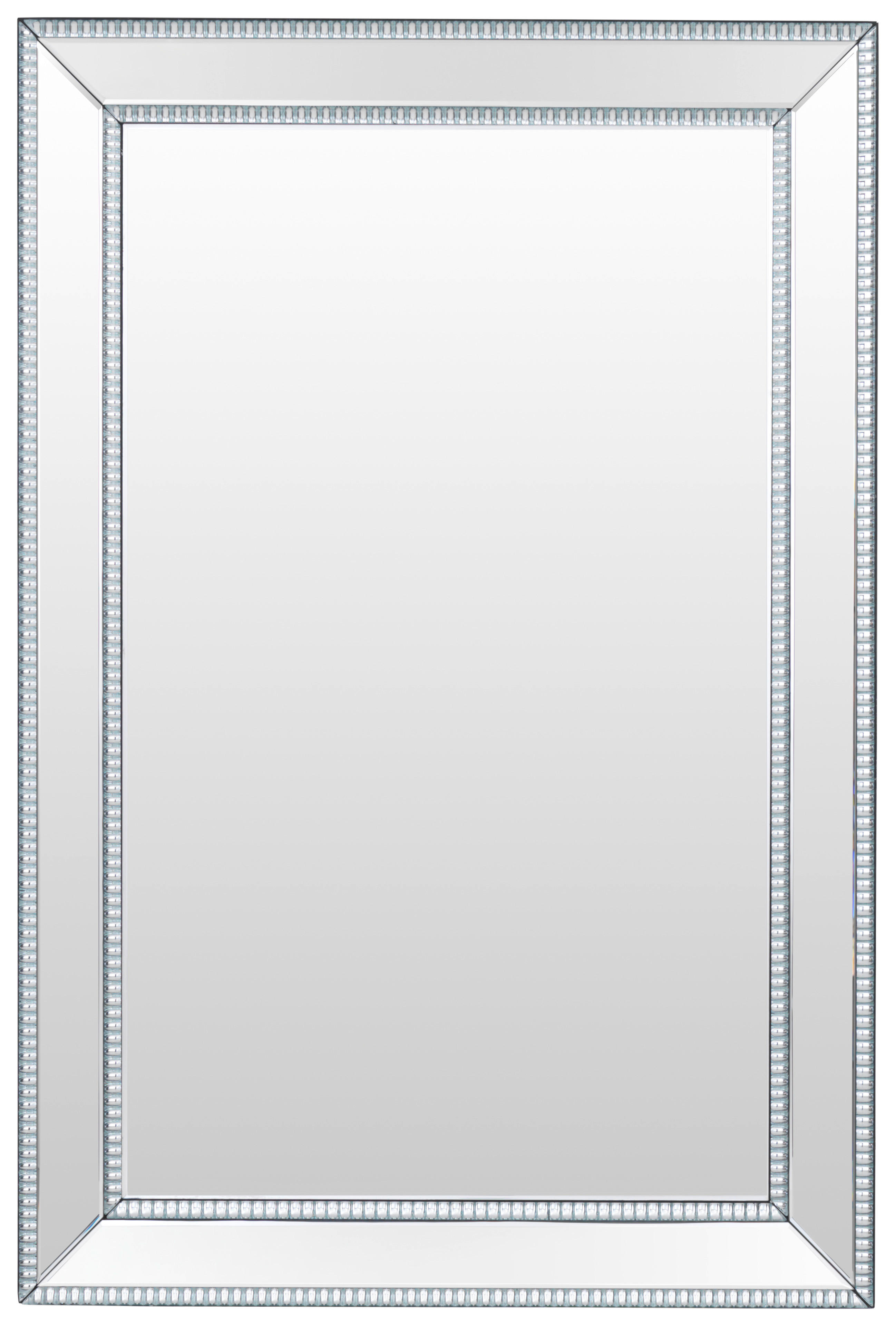 Xora NÁSTĚNNÉ ZRCADLO 80/120/4,5 cm - barvy stříbra