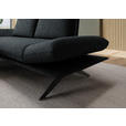 ECKSOFA  in Flachgewebe Anthrazit  155/234 cm  - Anthrazit/Schwarz, Design, Textil/Metall (155/234cm) - Dieter Knoll