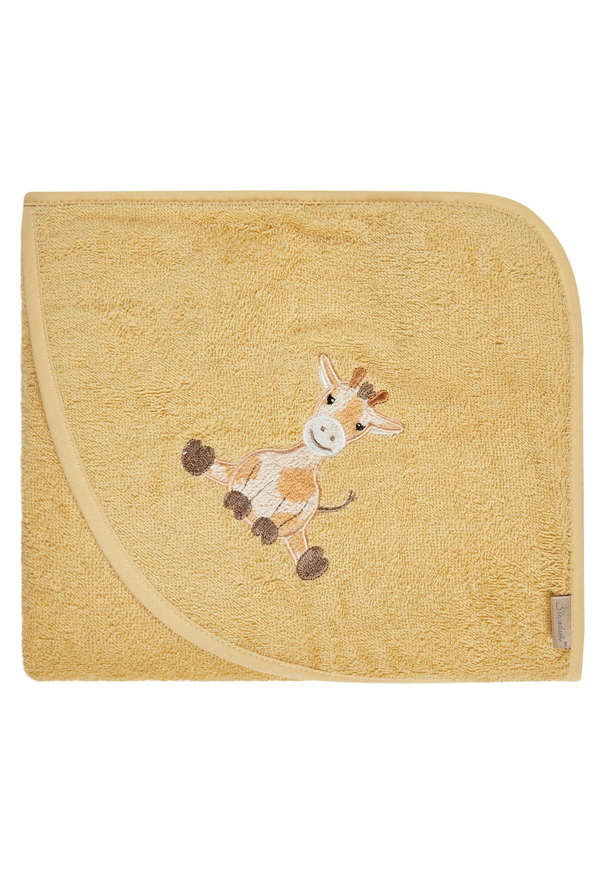 KAPUZENBADETUCH Spielwaren Safari  - Dunkelgelb, Basics, Textil (80/80/0,5cm) - Sterntaler
