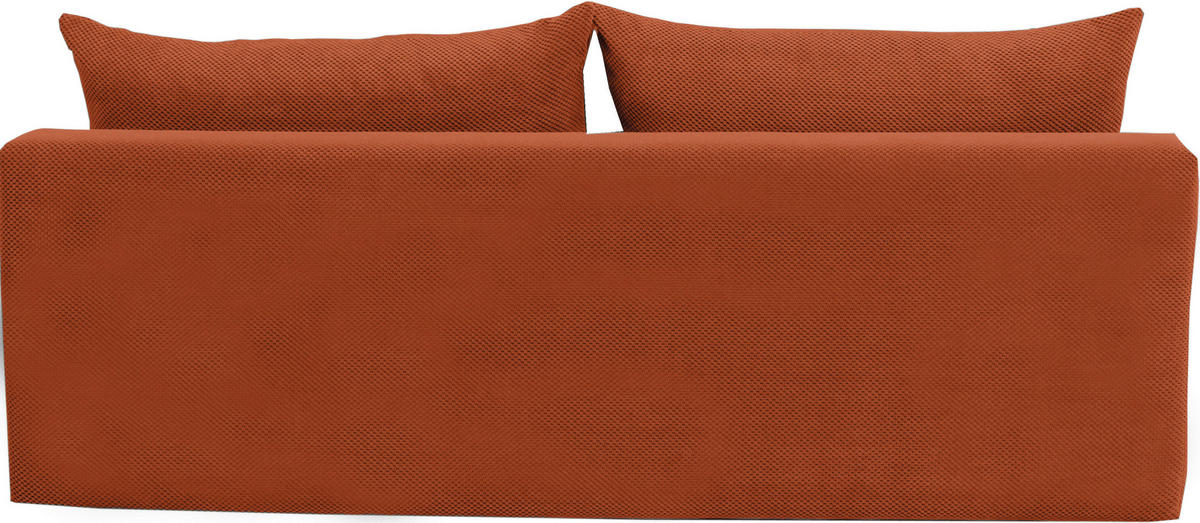 SCHLAFSOFA in Webstoff, Plüsch Rostfarben  - Rostfarben/Schwarz, Design, Textil (213/89/105cm) - Novel