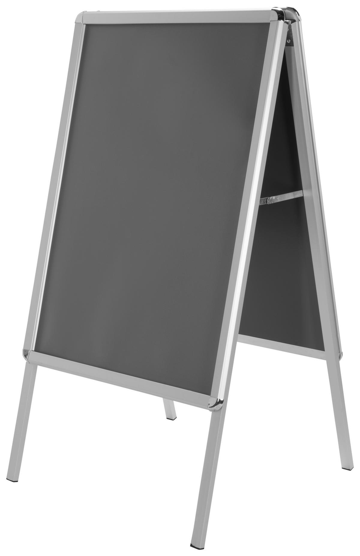 Plakatständer - Silberfarben, Basics, Metall (62,5/115,5/61cm) - MID.YOU