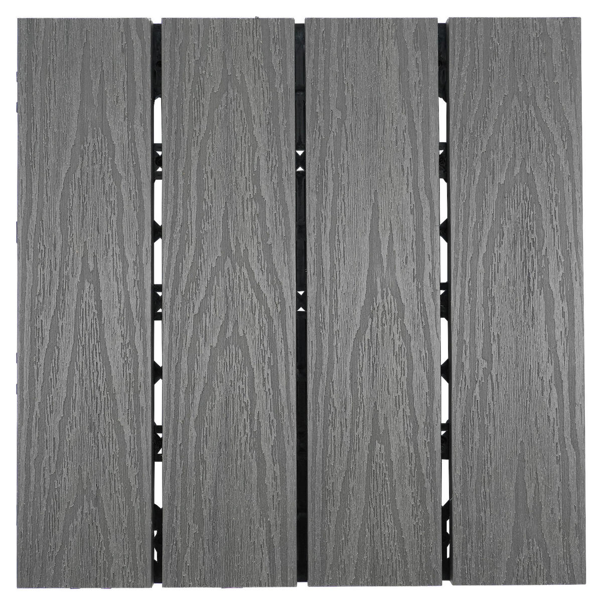 TERRASSENFLIESE 11 Stück  - Grau, Holzwerkstoff (30/30/2,1cm) - Ambia Garden