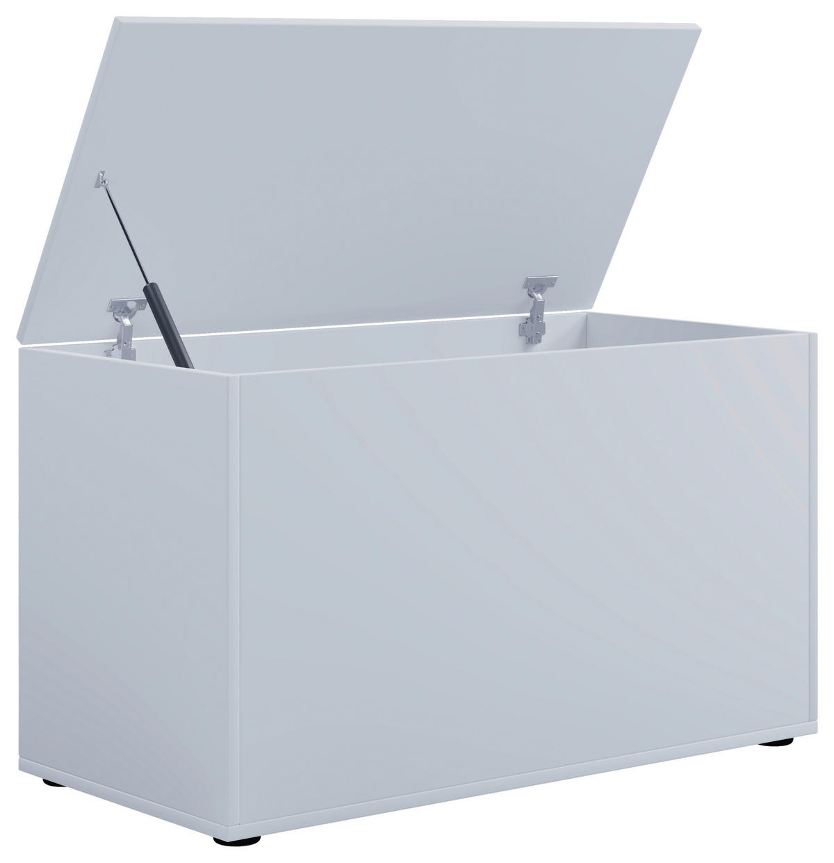 TRUHENBANK - Weiss/Schwarz, Konventionell, Holzwerkstoff/Kunststoff (82/49/44cm) - MID.YOU